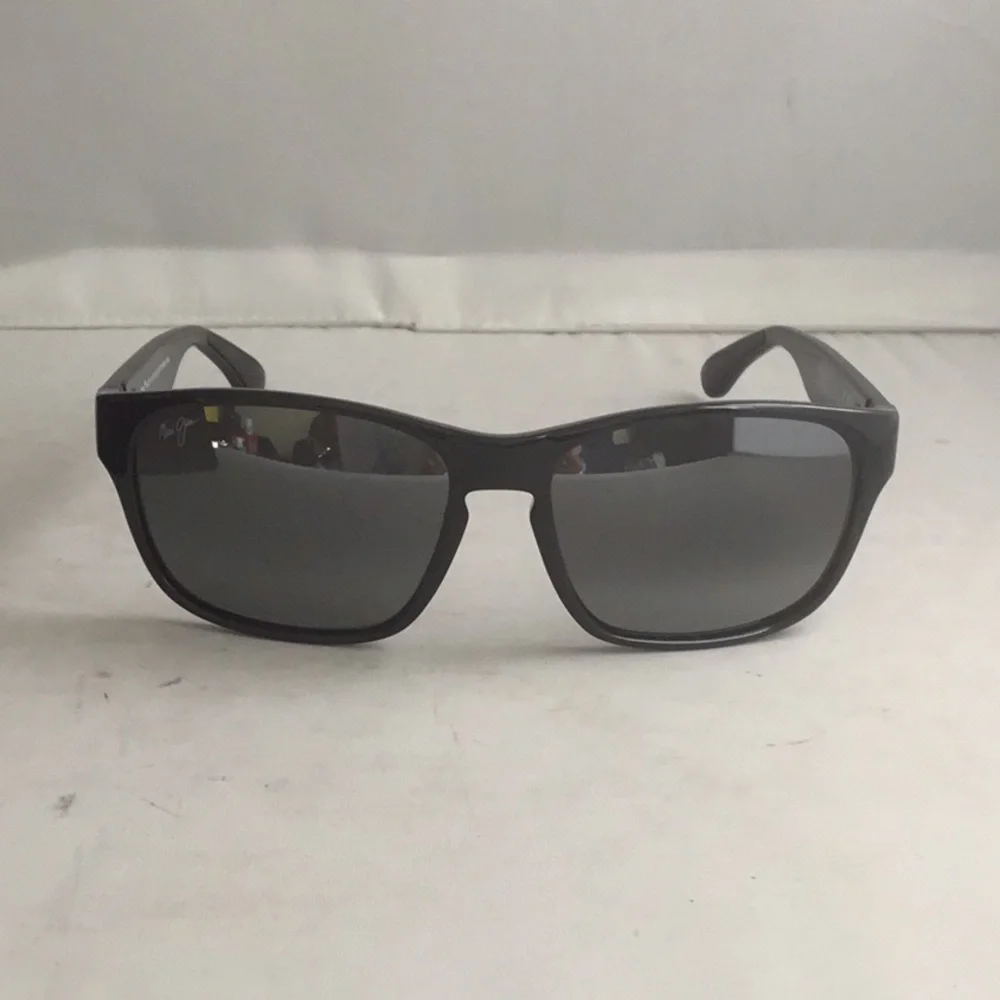 - Maui Jim Mixed Plate 721-02 Black Grey Polarized Unisex Sunglasses